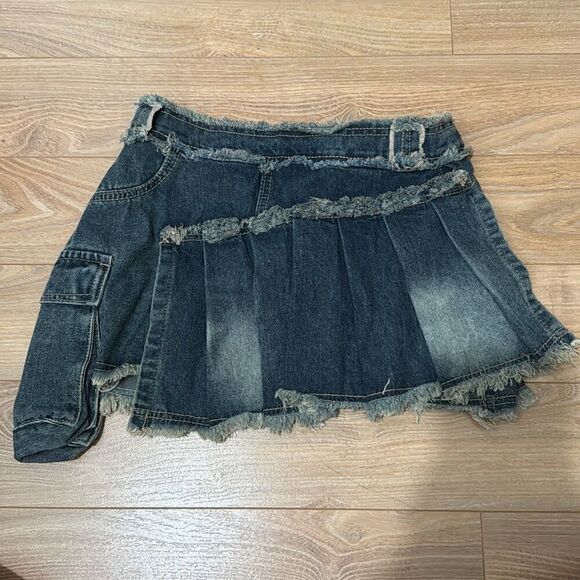 Mid rise denim skirt xxs - Picture 1 of 4
